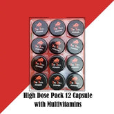 Big Bull Power Capsules For Men - High Dose Pack 12 Capsules with Multivitamins for male vitality.